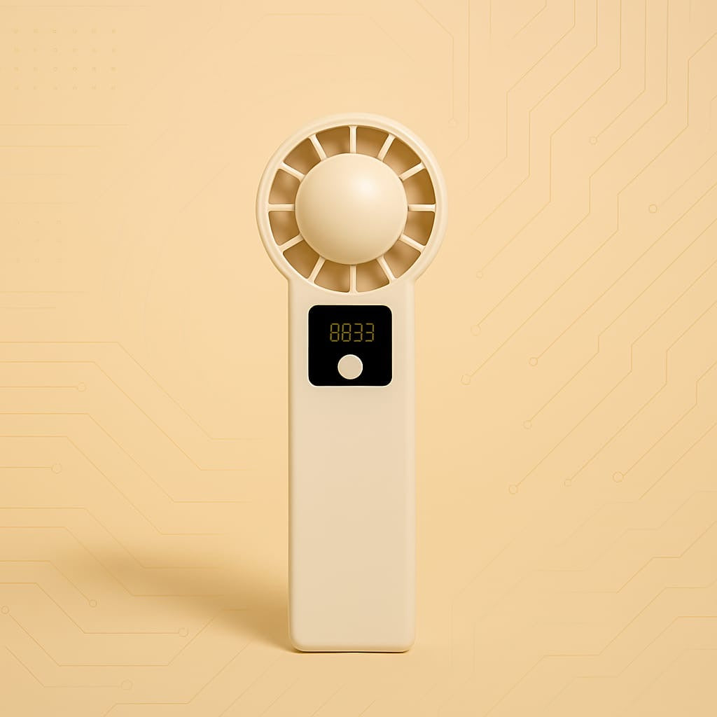 Mini Ventilateur Haute Vitesse – Portable, Affichage Digital