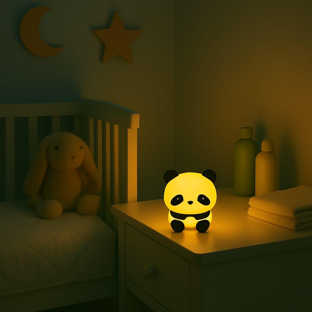 🐼 Veilleuse Panda Assis – Compagnon lumineux tout en tendresse