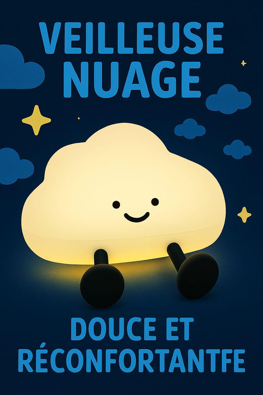 ☁️ Veilleuse Nuage Douce™ – La lumière réconfortante qui berce les nuits 🌙✨