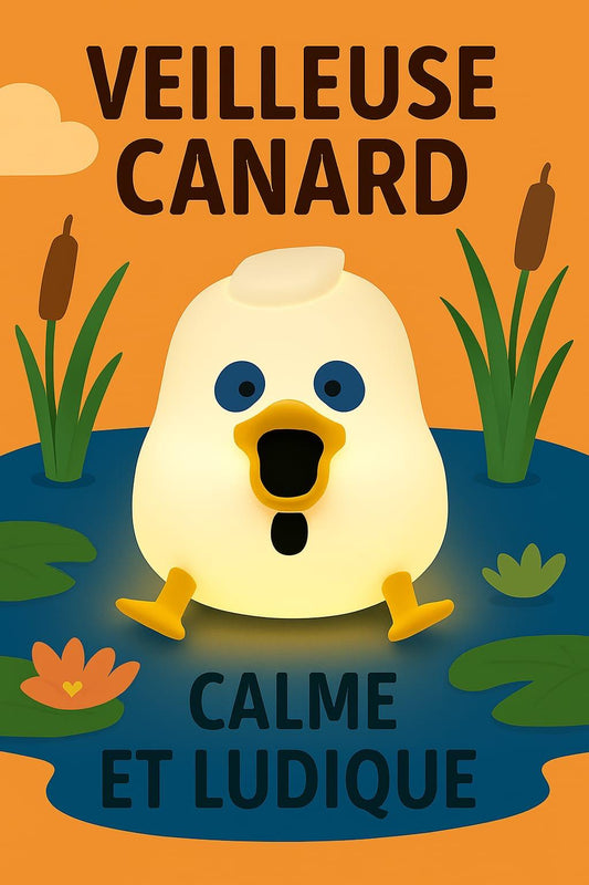 Veilleuse Canard en Silicone – Douce, Apaisante et Amusante 🐤✨