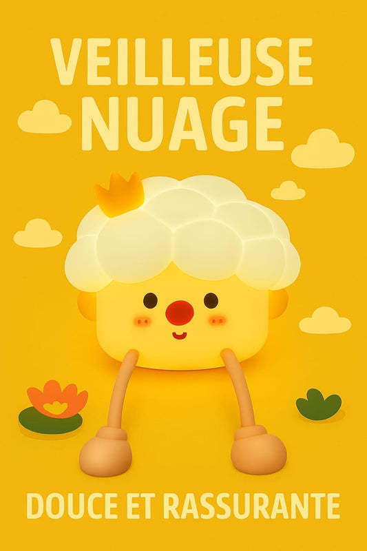 ☁️ Veilleuse Nuage – Douce et Rassurante