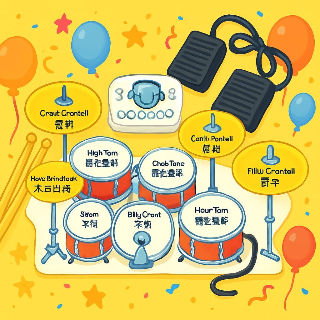 🥁 Batterie Électronique Enfant – Éveille le Petit Musicien qui Sommeille en Lui !