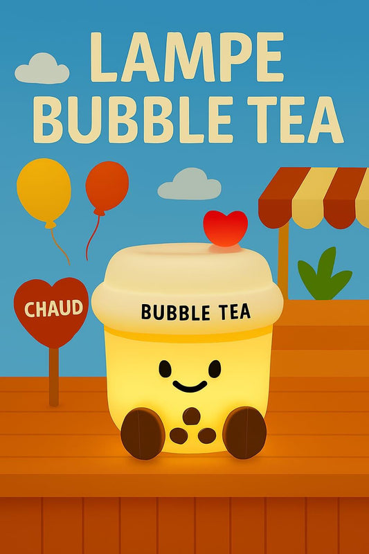 Lampe Bubble Tea en Silicone – Fun, Douce et Tendance 🧋💡